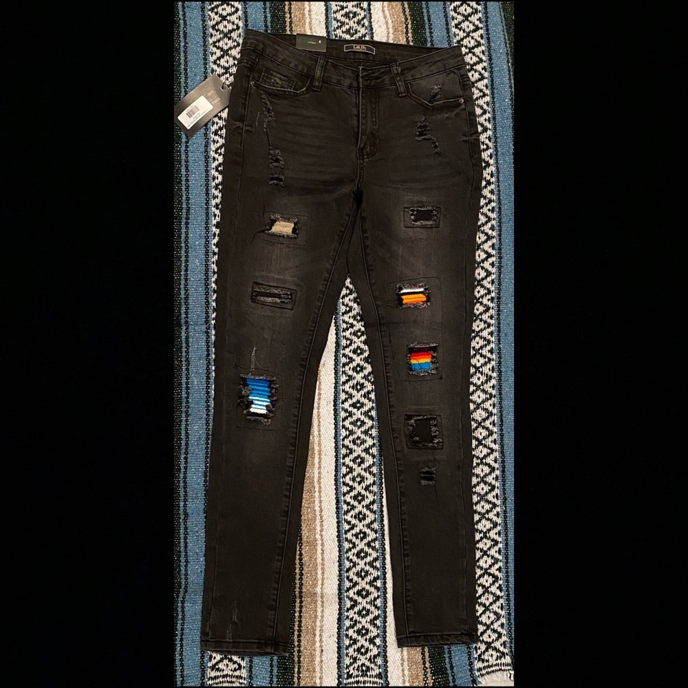 L&B Serape Skinny Jeans size 8 BRAND NEW